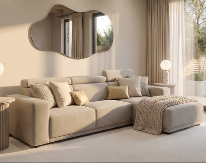 Heather Right hand Corner Sofa - Taupe