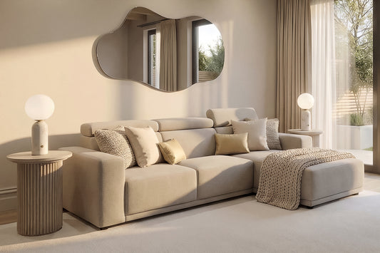 Heather Right hand Corner Sofa - Taupe
