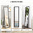 Floor Mirror Wall Mounted Leaning Standing Mirror 37 x 157cm Black