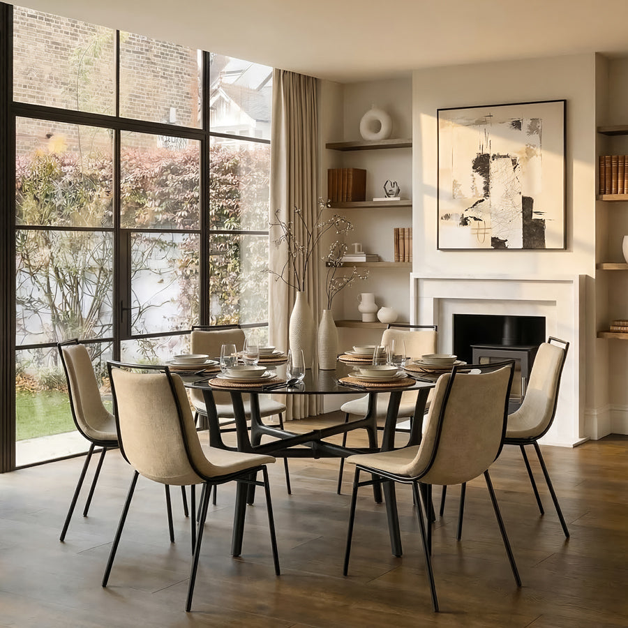 Hexapod Black Dining Table