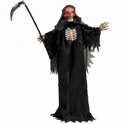 67"/170cm Life Size Animated Grim Reaper Halloween Decoration