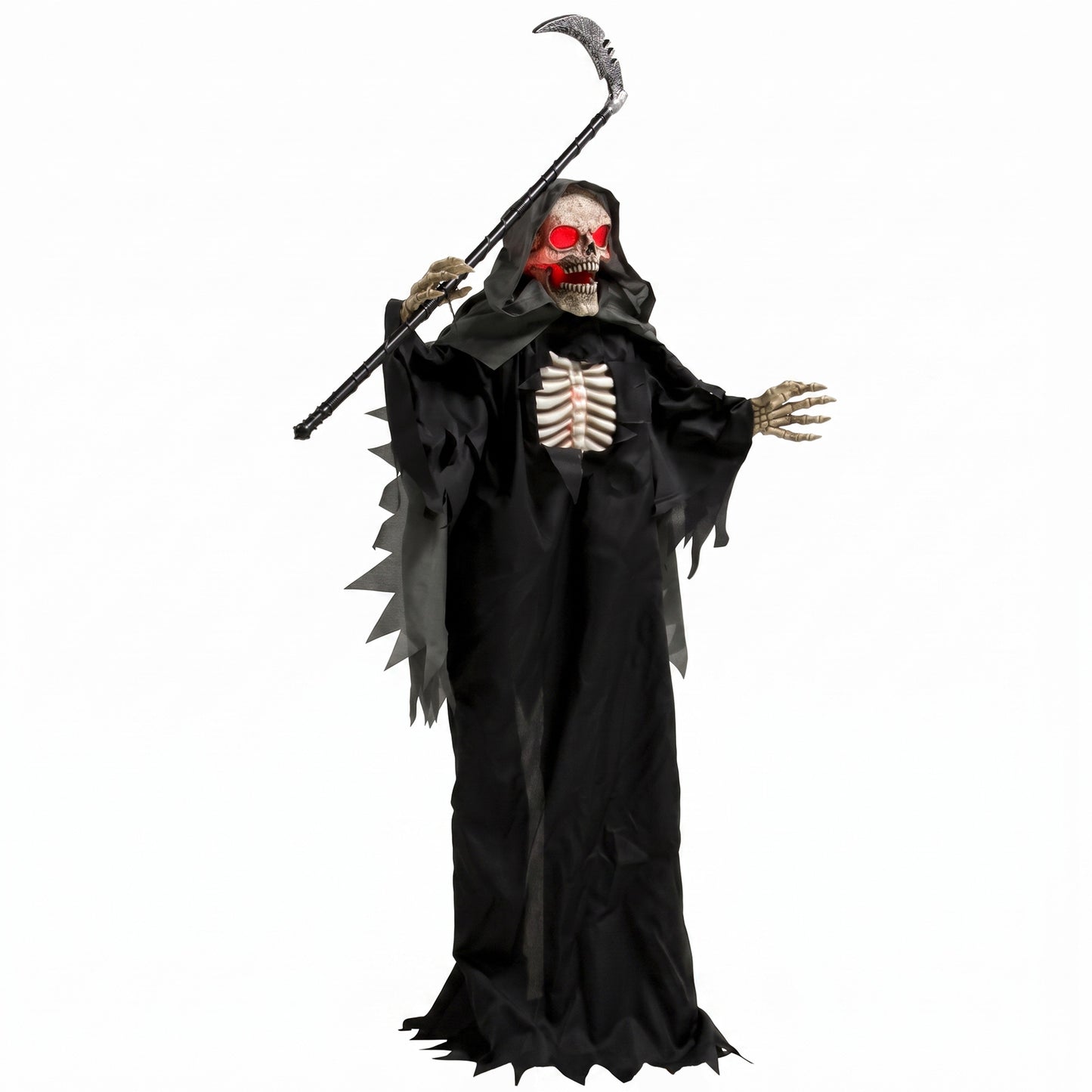 67"/170cm Life Size Animated Grim Reaper Halloween Decoration