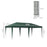 6 x 3(m) Pop Up Gazebo Patio Party Event Heavy Duty Canopy Green