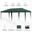 6 x 3(m) Pop Up Gazebo Patio Party Event Heavy Duty Canopy Green