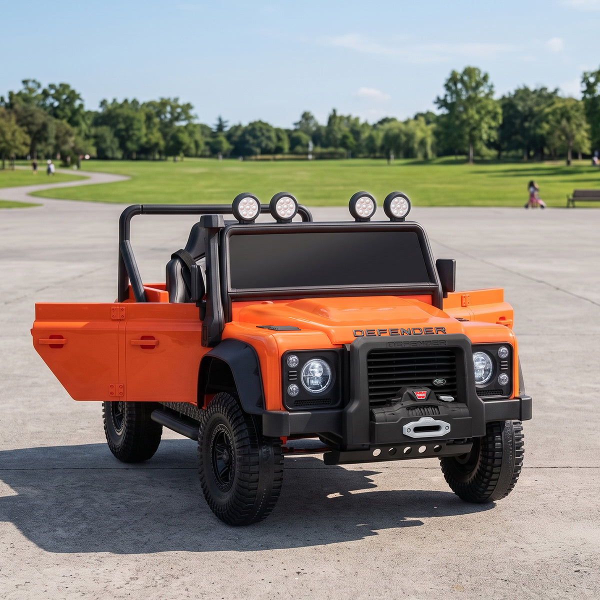 Kids Ride On Car, 12V Battery-Powered Electric Car w/ Remote Orange