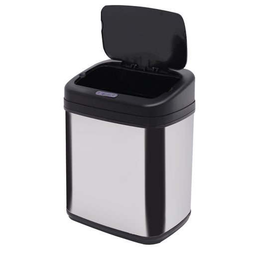 20L LUXURY Automatic Sensor Dustbin Kitchen Waste Bin Rubbish Trashcan Auto Dustbin Stainless Steel with Bucket 33*25*42.5CM