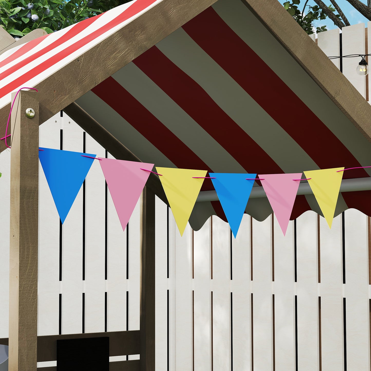 Wooden Kids Sandpit Boat Style with Canopy, 4 Seats, Rudder, Bottom Liner, for Children 3-8 Years, Yellow