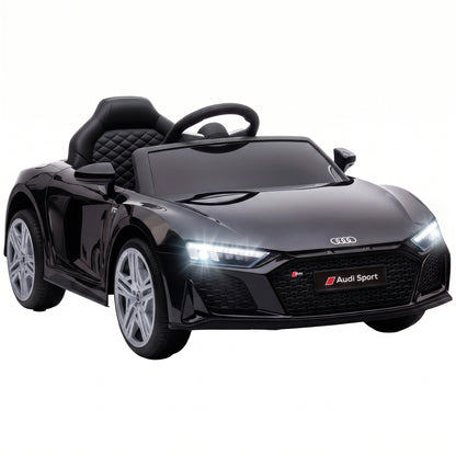 Licensed Audi R8 Spyder 12V Electric Car for Kids with Remote Black