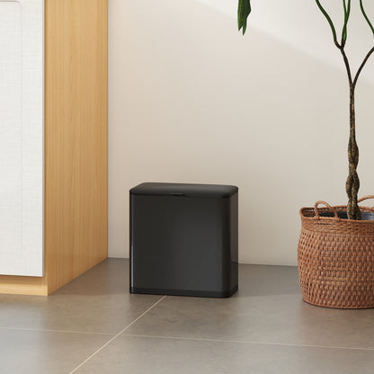 8L Hanging Kitchen Bin, Rubbish bin w/ Stay-Open Lid for Under Sink