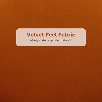 Set of 2 Barstools with Petal Backrest for Kitchen Island Orange