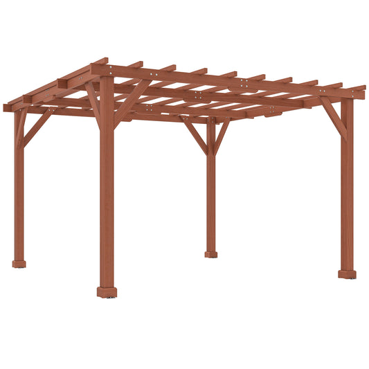 3.3 x 3.3(m) Wooden Pergola Kit, Graden Pergola Gazebo