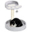 44cm Cat Tree with Sisal Cat Scratching Post, Toy Ball - Light Grey