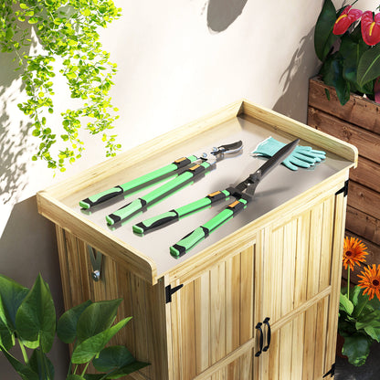 2 Pcs Garden Shears Set with Telescopic Extendable Handles