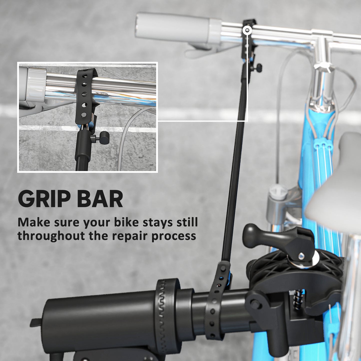 Bike Repair Stand, Max Load 40kg, Foldable, Height Adjustable