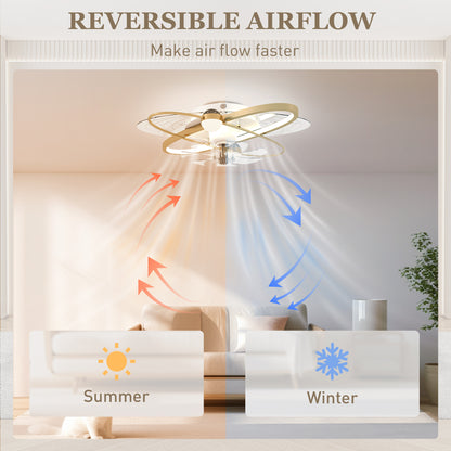 Ceiling Fan with Light and Remote & App Control LED Ceiling Fan Light