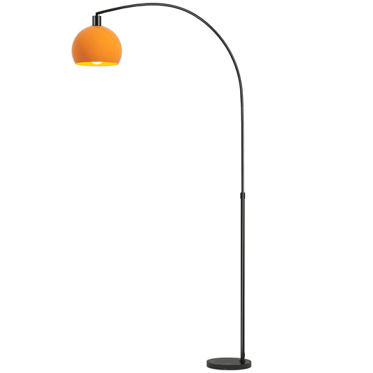Floor Lamp for Living Room, Modern Standing Lamp with Shade & Foot Switch, Minimalist Tall Pole Lampshade for Bedroom, Office, Black