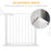 Adjustable Pet Safety Gate Dog Barrier Home Fence Room Divider Stair Guard Mounting White (76 H x 75-82W cm)