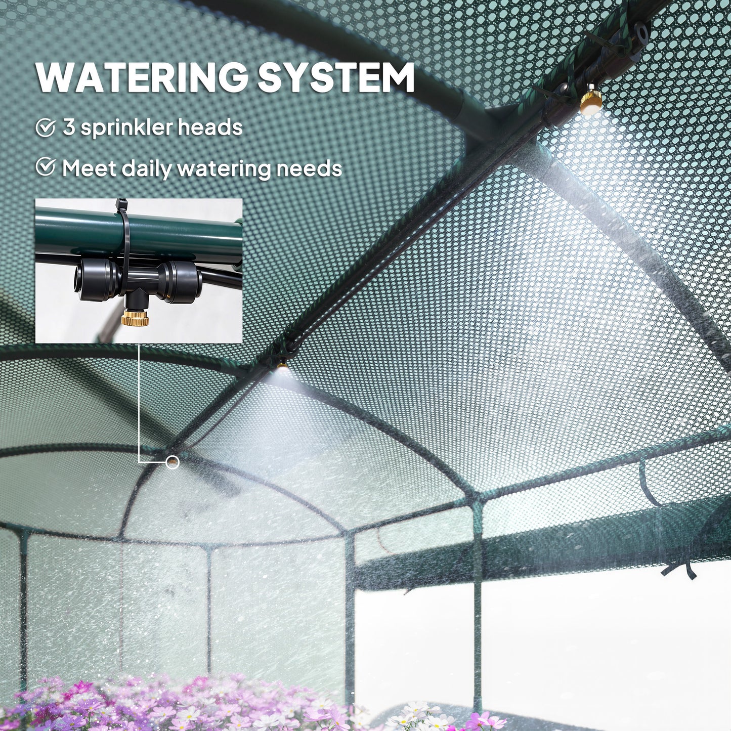 Raised Garden Bed with Self Watering System, Outdoor Planter Grey