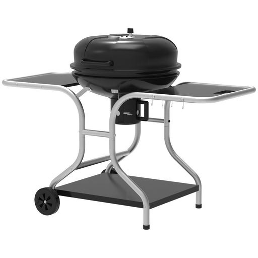 Charcoal Grill Trolley Barbecue Grill W/ Wheels