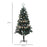 6ft Artificial Christmas Tree with LED Lights and Blue Decorations