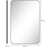 Rectangle Mirror, Wall Mirror with Steel Frame for Bathroom, Black