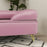 Dog Sofa Pet Couch w/ Removable Backrest Cushion Washable Cover - Pink