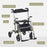 2 in 1 Wheelchair & Folding Rollator Walker Combo, Yellow-green