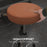 Round PU leather Salon Beautician Stool Adjustable Height, Brown