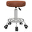 Round PU leather Salon Beautician Stool Adjustable Height, Brown