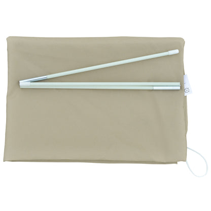 Garden Parasol Cover for 2-4m Outdoor Umbrella Protector w/ Rod, Zipper