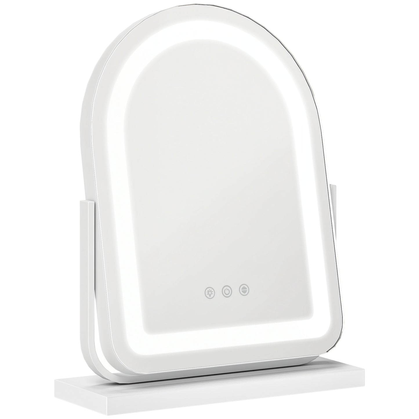 Vanity Mirror with 3 Colour Light, 360 Degree Rotation, Touch Screen