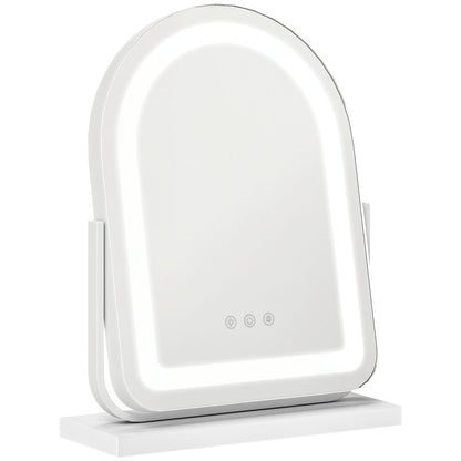 Vanity Mirror with 3 Colour Light, 360 Degree Rotation, Touch Screen