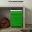 3 Drawer File Cabinet, Lockable Metal Filling Cabinet, Green