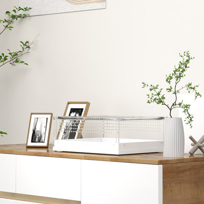 Reptile Terrarium, Vivarium Acrylic for Snake, Gecko, 40 x 30 x 15 cm