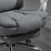 Executive Desk Chair with Tilt Function, Rolling Task Recliner with Retractable Footrest for Home Office, Working, Grey