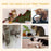 260cm Cat tree Floor To Ceiling with 3 Perches, Activity Scratching Tree Center for Kittens Cat Tower Furniture, Grey