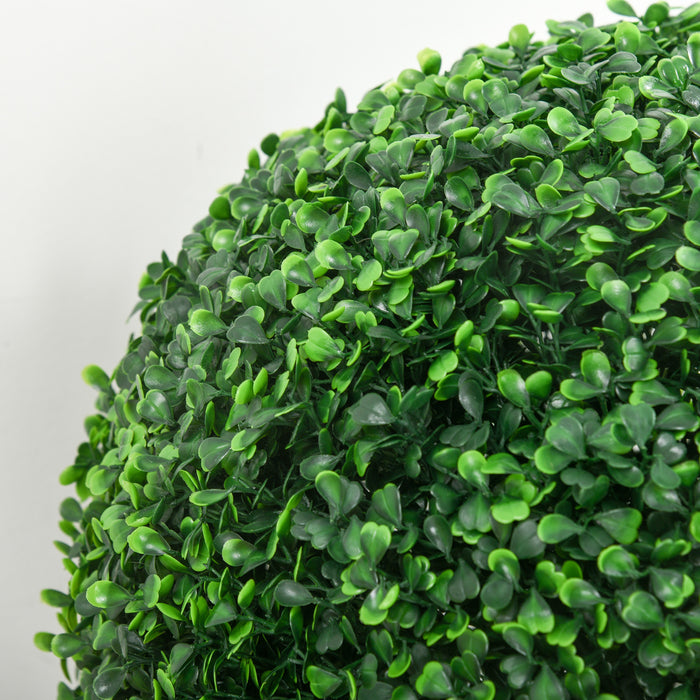 Set of 2 Artificial Topiary Balls Indoor Outdoor Faux Boxwood Balls