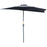 2.7m Balcony Half Parasol 5 Steel Ribs Construction Garden Outdoor Umbrella Grey