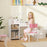 Kids Desk and Chair Set, Toddler Table and Chair Set, Rabbit Themed