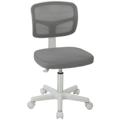 Vinsetto Small Office Chair without Arms, Swivel Mesh Desk Chair, Dark Grey