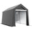 2.1 x 3.6(m) Portable Shed, Waterproof and Heavy Duty Dark Grey