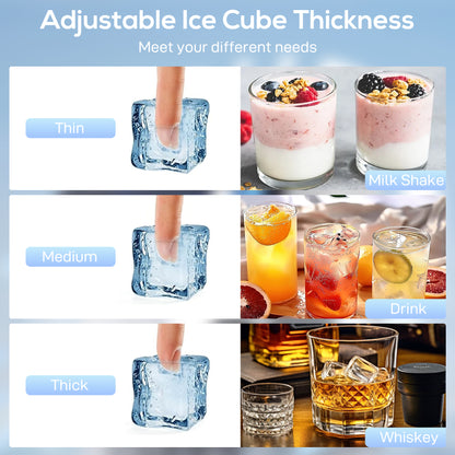 45kg/24H Commercial Ice Maker Machine with Auto Self-Cleaning