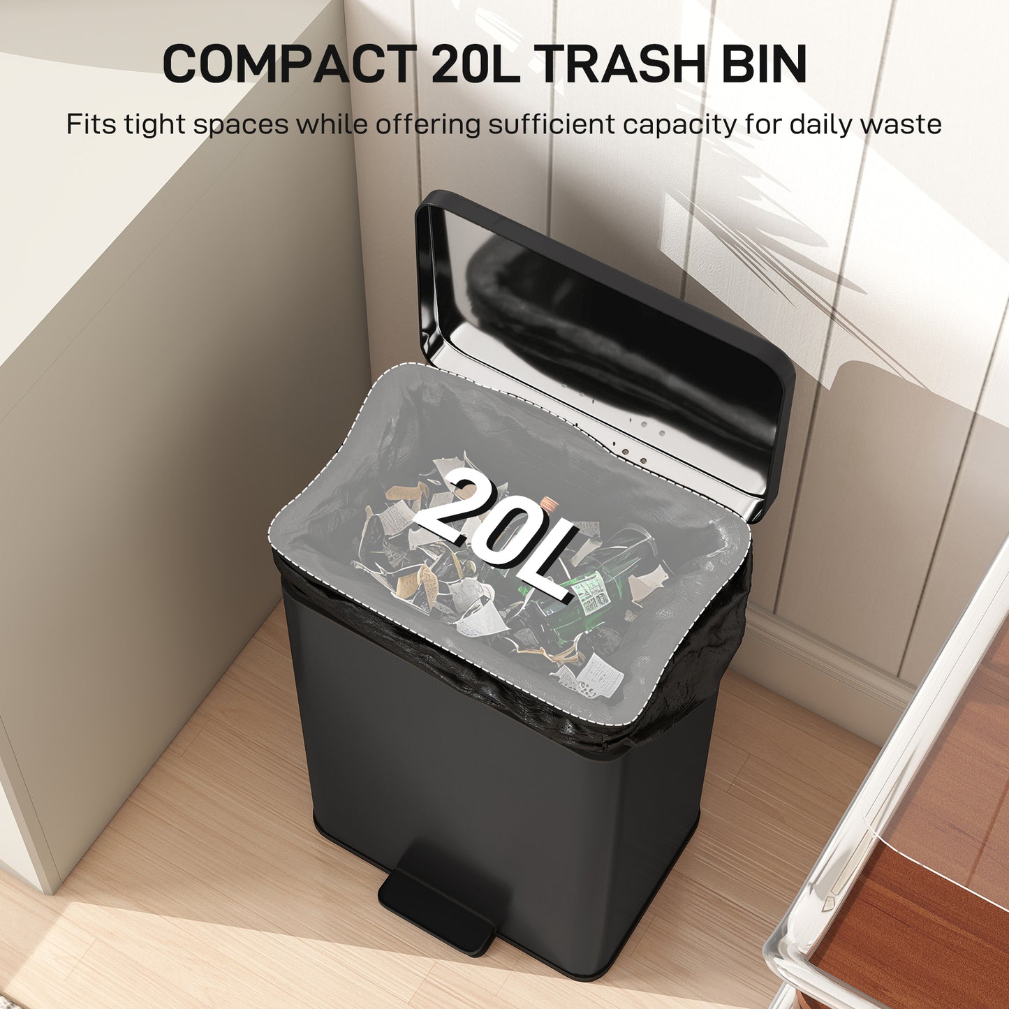 Bedside Drawers Modern Bedside Cabinet with Drawer and Handle, White