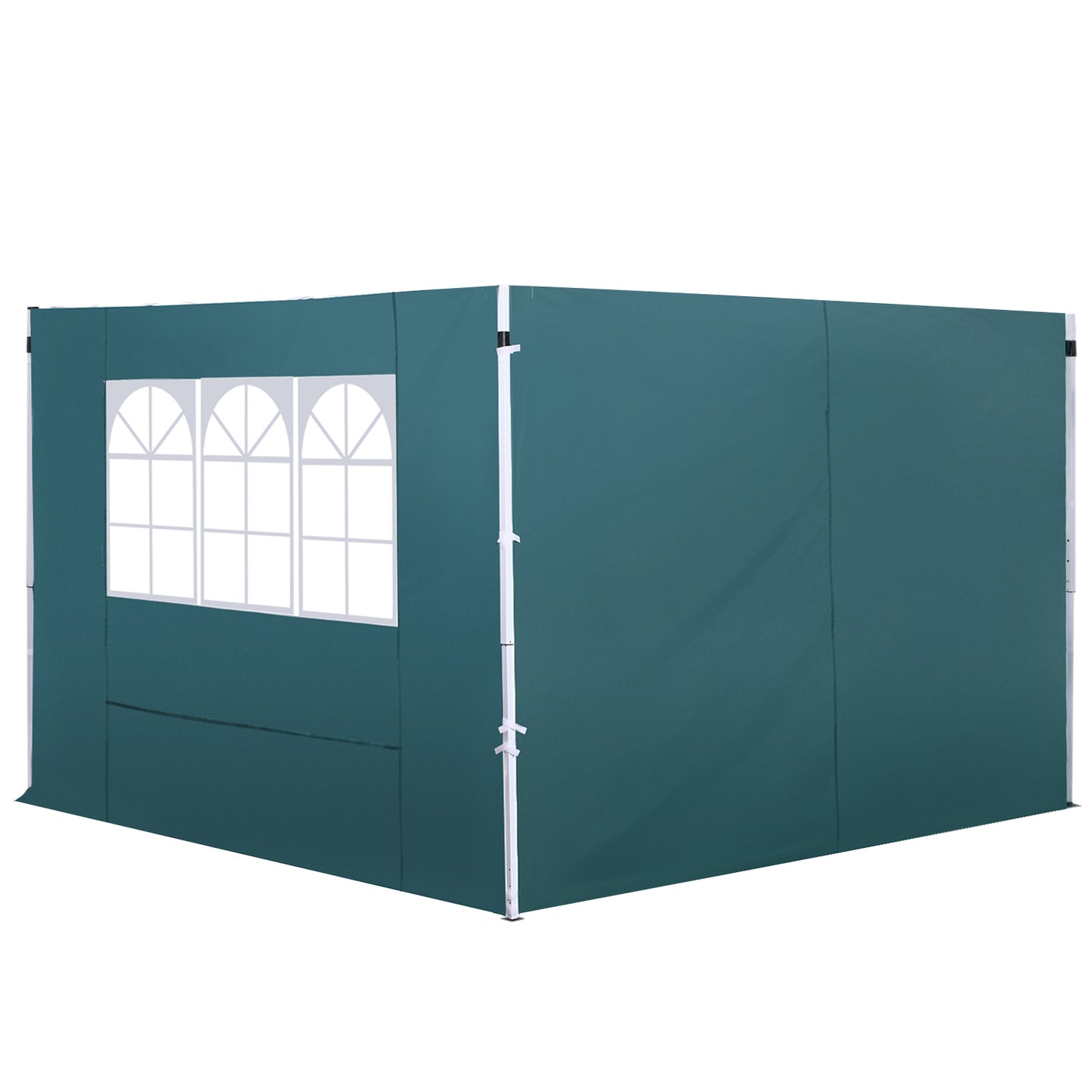 Gazebo Replacement Exchangeable Wall Panels w/  Window, Dark Green