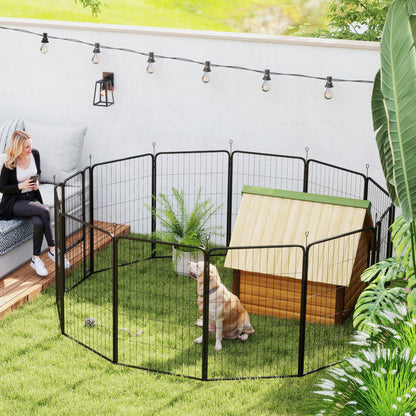 Dog Crate Furniture with Anti-Chew Resistant Mesh for Medium Dogs
