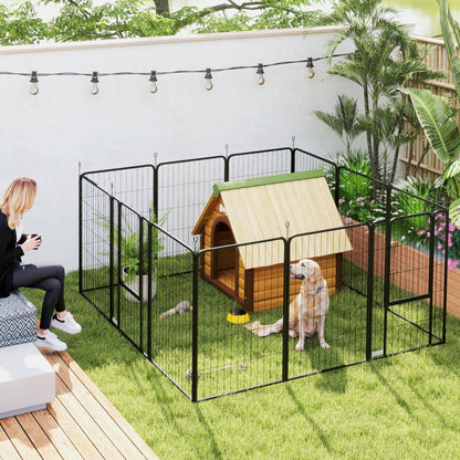 Dog Crate Furniture with Anti-Chew Resistant Mesh for Medium Dogs
