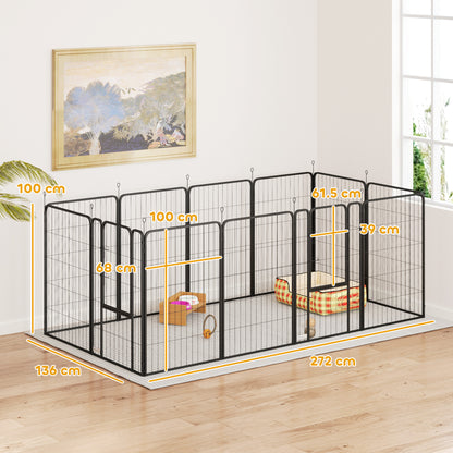 Dog Crate Furniture with Anti-Chew Resistant Mesh for Medium Dogs