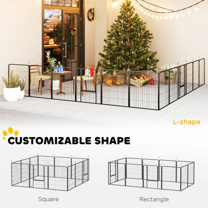 Dog Crate Furniture with Anti-Chew Resistant Mesh for Medium Dogs