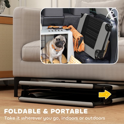 Raised Dog Bed with Breathable Mesh for Large Dogs, Light Grey