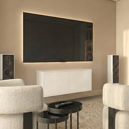 Inga White Floating Sideboard